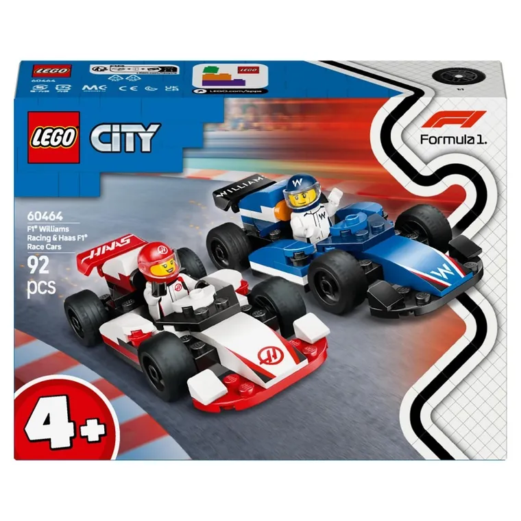 LEGO City, Masini de curse F1 Williams Racing si Haas F1, 60464