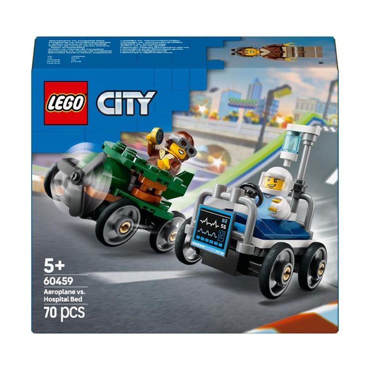 LEGO City, Pachet de curse Avion vs. pat de spital, 60459