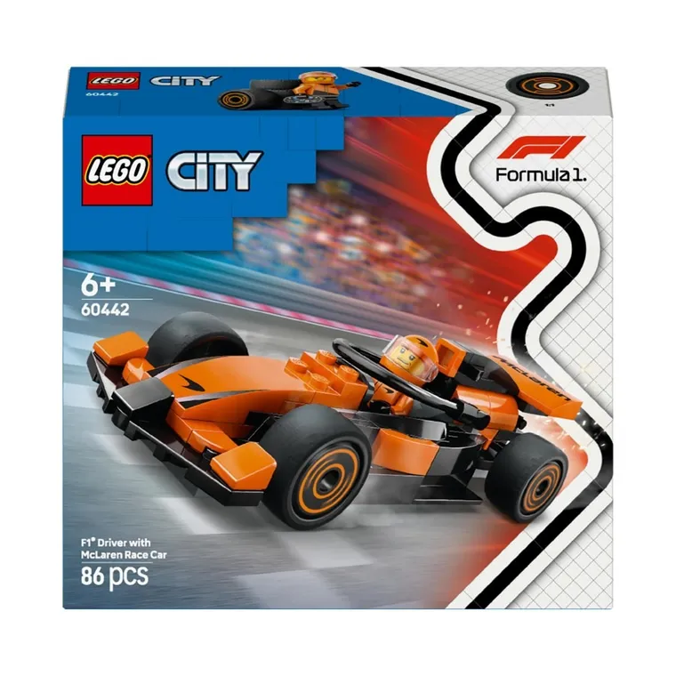 LEGO City, Pilot F1 cu masina de curse McLaren, 60442