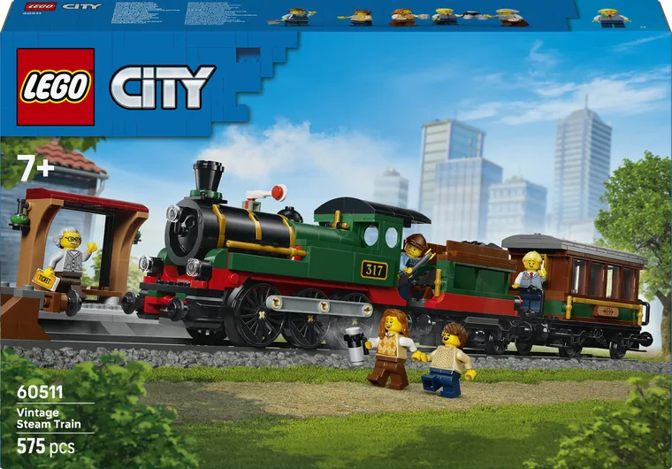 LEGO City, Tren cu aburi vintage, 60511