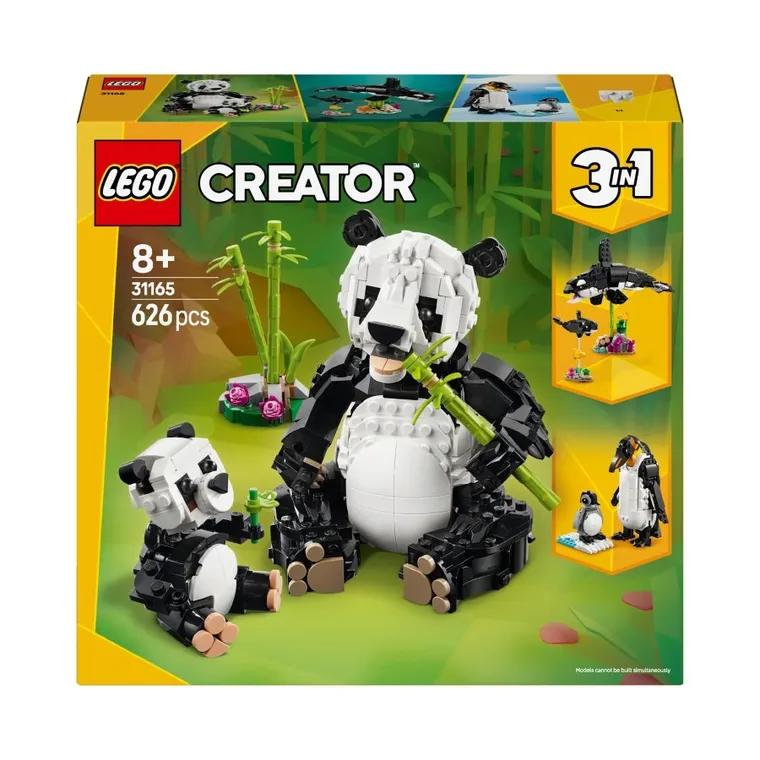 LEGO Creator, Animale salbatice: Familia de ursi panda, 31165