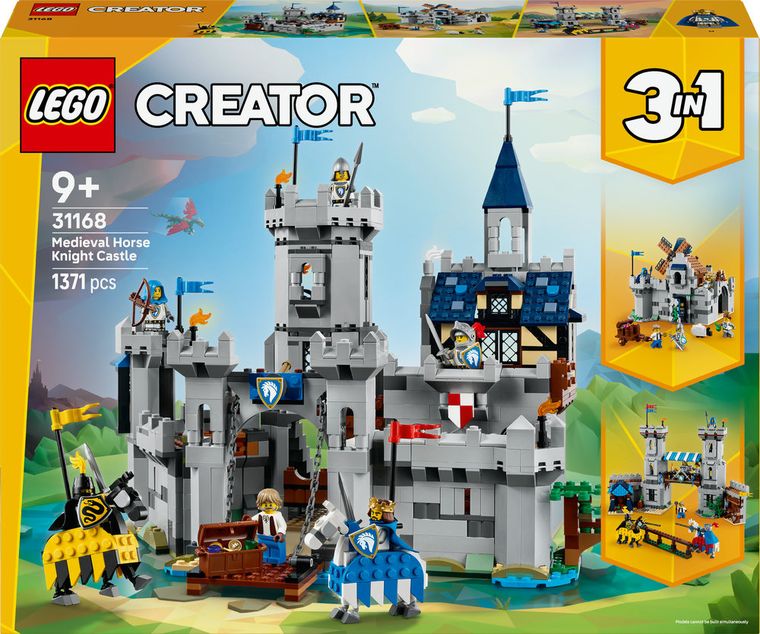 LEGO Creator, Castel medieval cu cai si cavaleri, 31168