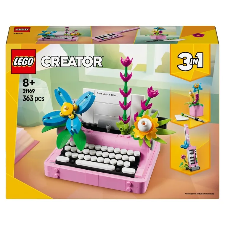 LEGO Creator, Masina de scris cu flori, 31169