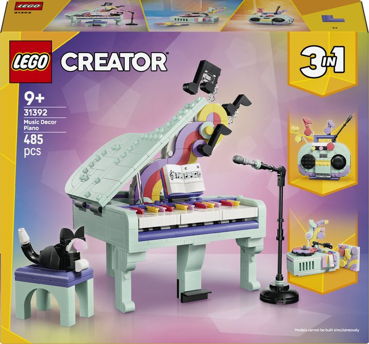 LEGO Creator, Pian decorativ cu o pisica, 31392