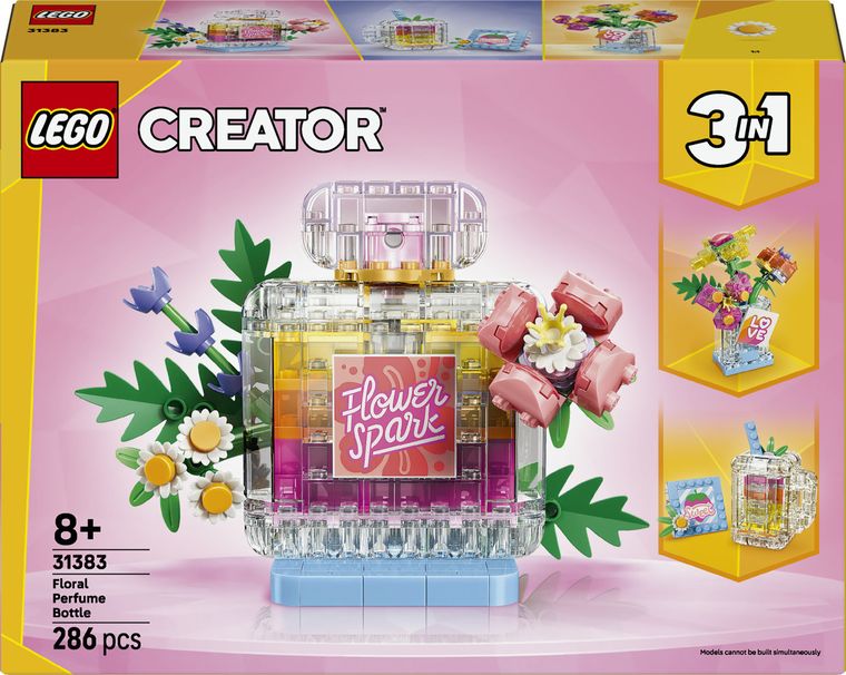 LEGO Creator, Sticla de parfum cu flori decorativa, 31383