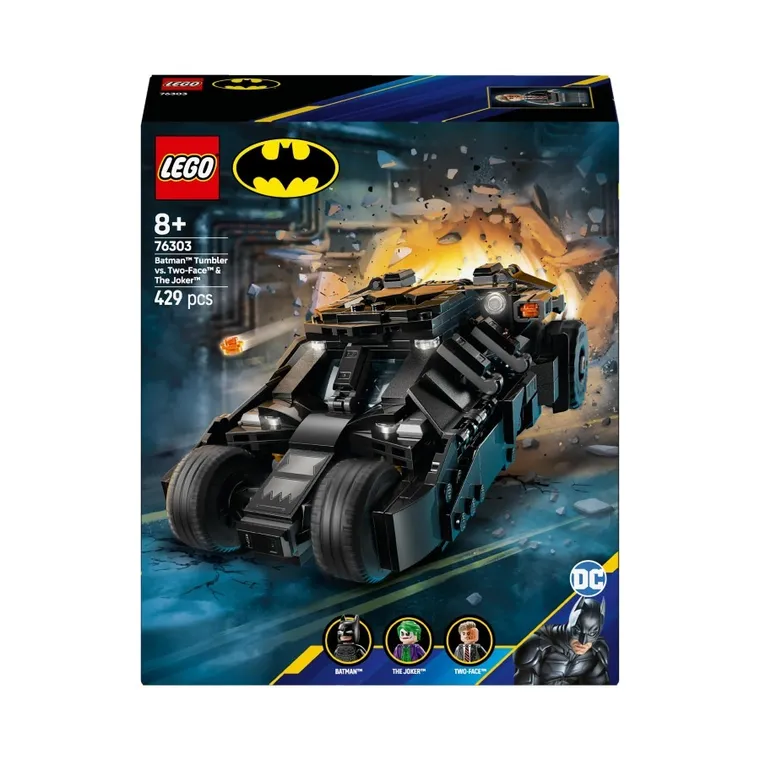 LEGO DC Batman, Batman Tumbler vs. Two-Face si Joker, 76303