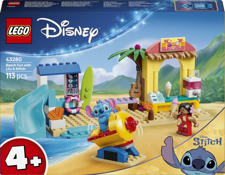 LEGO Disney Classic, Distractie pe plaja cu Lilo si Stitch, 43280