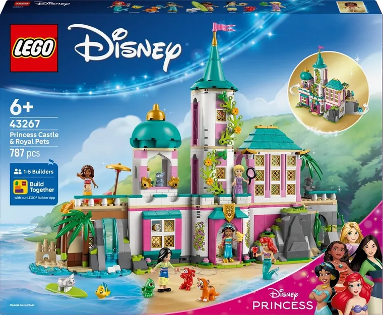 LEGO Disney Princess, Castel de printesa si animalute regale, 43267