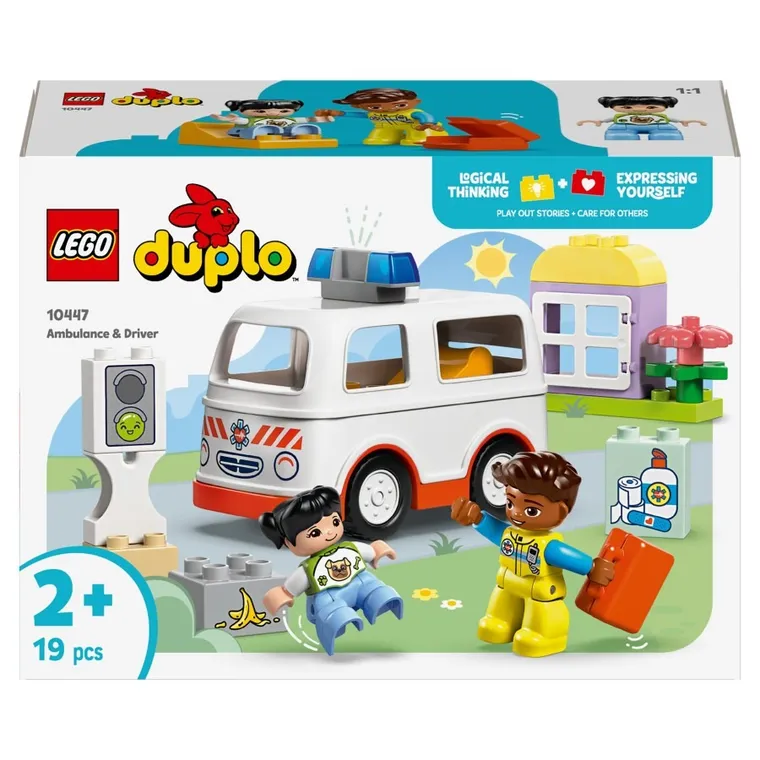 LEGO DUPLO, Ambulanta si sofer, 10447