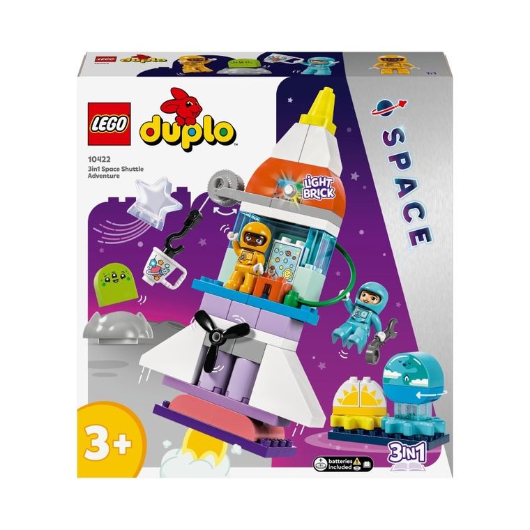 LEGO DUPLO, Aventura cu naveta spatiala 3 in 1, 10422