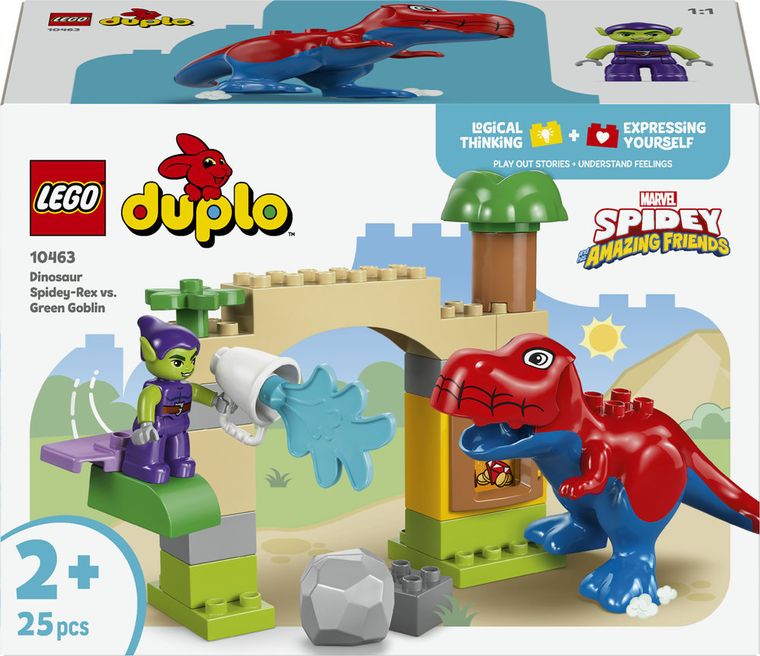 LEGO DUPLO, Dinozaurul Spidey-Rex vs Green Goblin, 10463