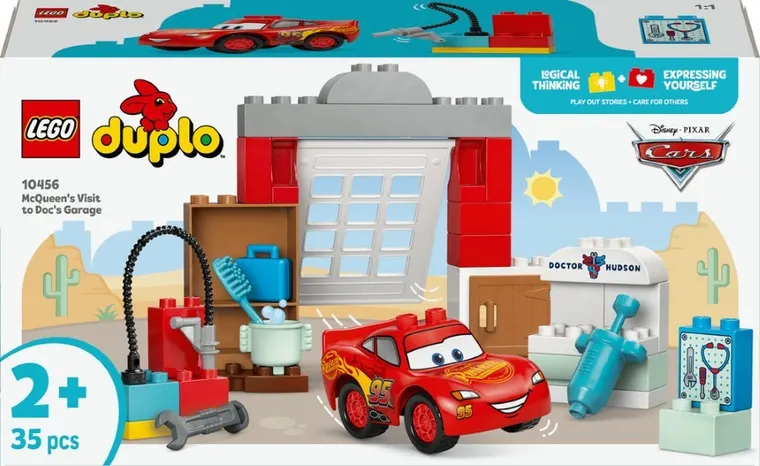 LEGO DUPLO Disney, Vizita lui McQueen la garajul lui Doc, 10456