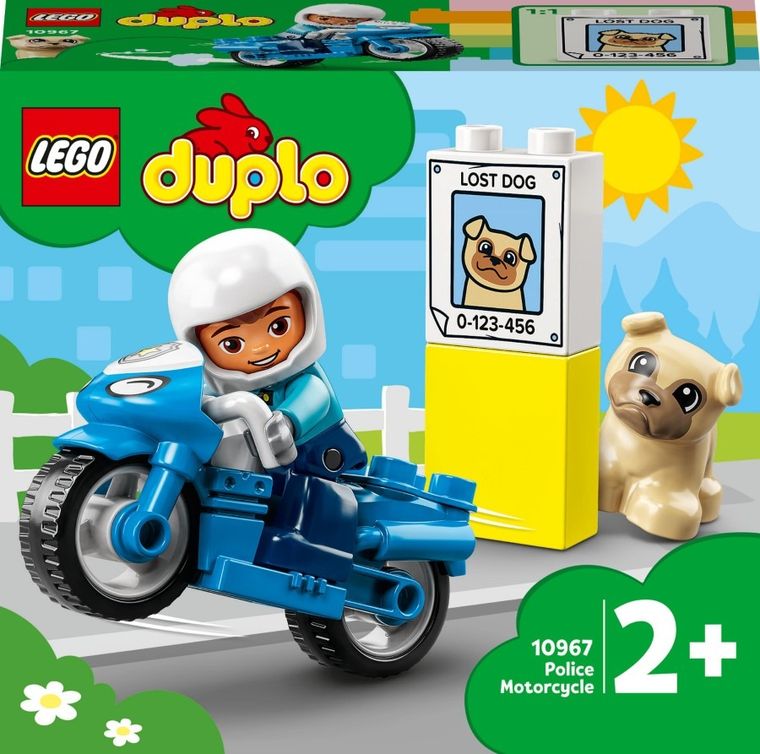 LEGO DUPLO, Motocicleta de politie pentru salvare, 10967