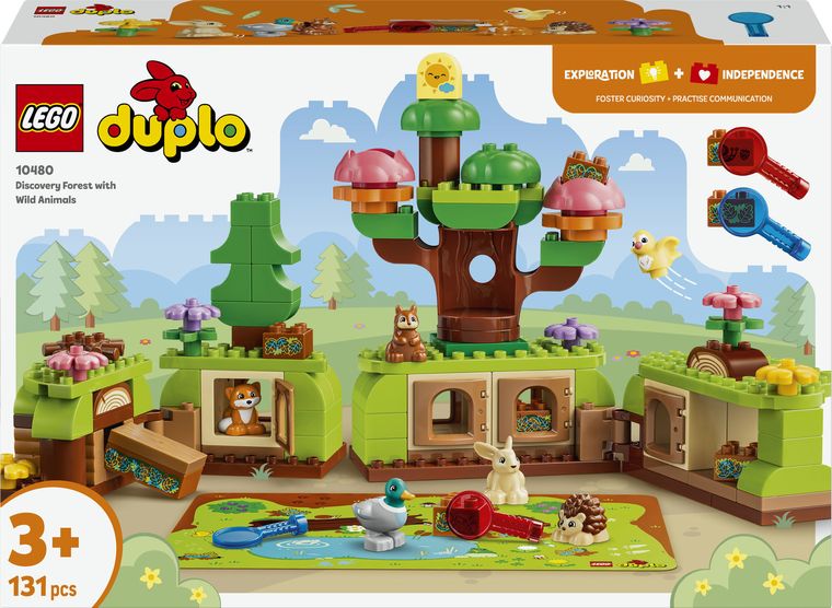 LEGO DUPLO Town, Padurea descoperirilor cu animale salbatice, 10480