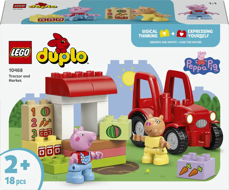 LEGO DUPLO, Tractor si piata, 10468