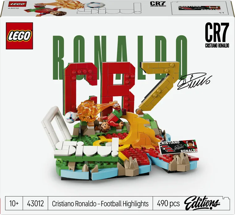 LEGO Editions Football, Cristiano Ronaldo - Momente importante din fotbal, 43012