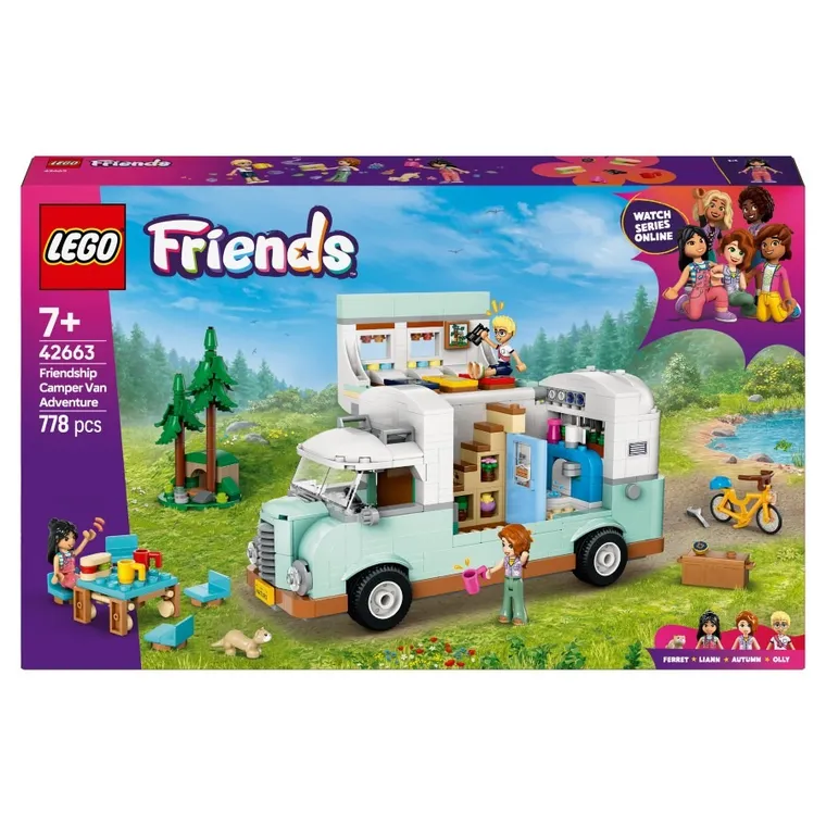 LEGO Friends, Aventura in rulota cu prietenii, 42663
