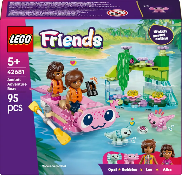 LEGO Friends, Barca-axolotl pentru aventuri, 42681