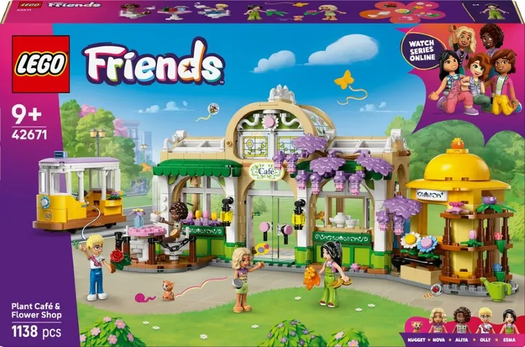 LEGO Friends, Cafenea cu multe plante si florarie, 42671