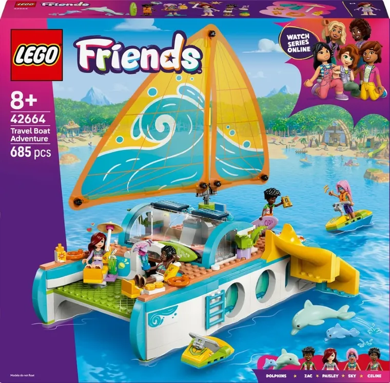 LEGO Friends, Calatoria aventuroasa cu barca, 42664