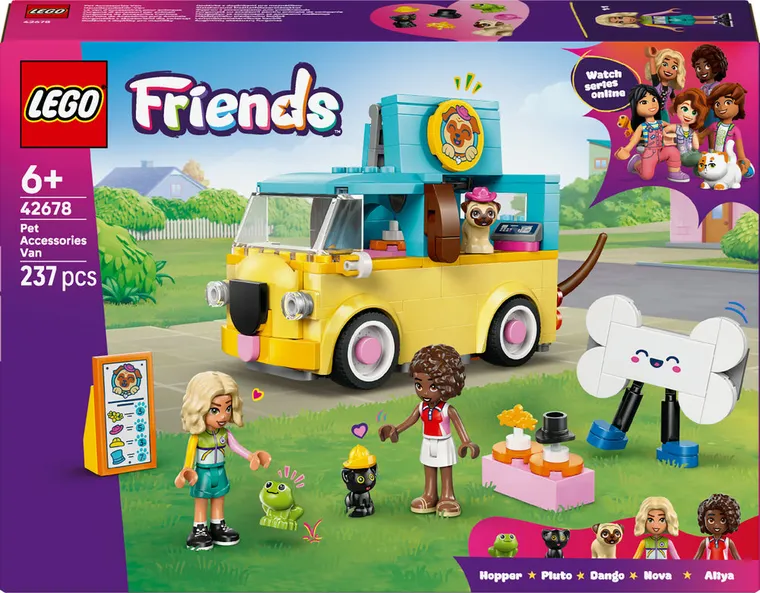 LEGO Friends, Furgoneta cu accesorii pentru animale de companie, 42678