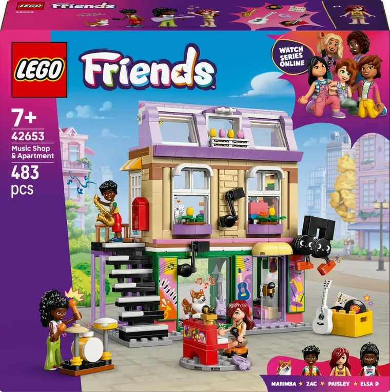 LEGO Friends, Magazin de muzica si apartament, 42653