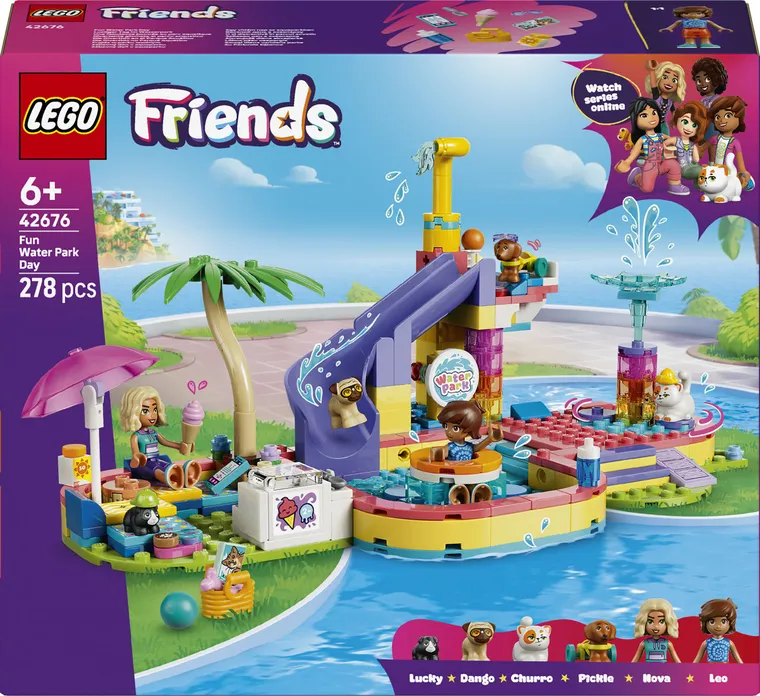 LEGO Friends, O zi distractiva in parcul acvatic, 42676