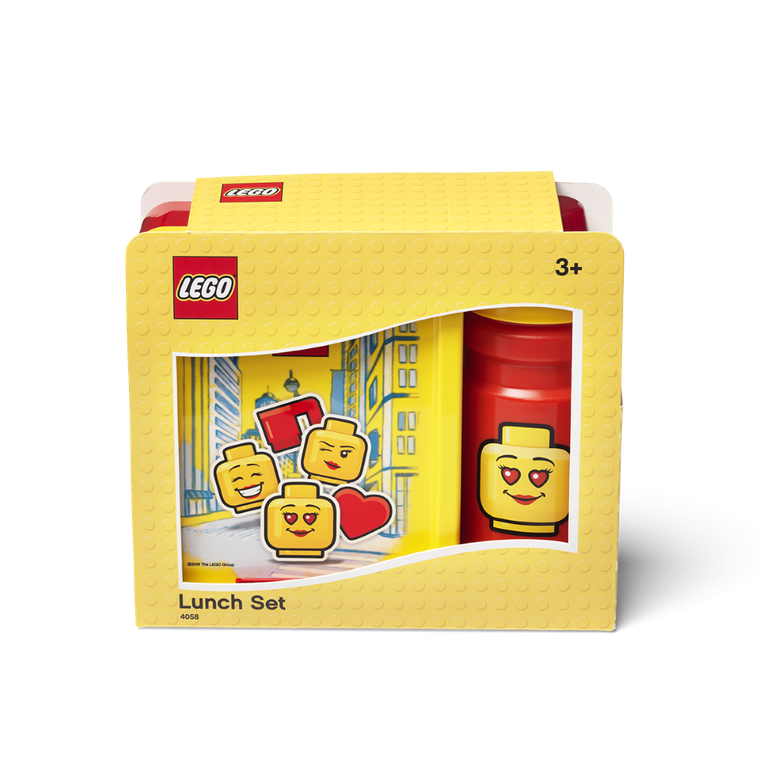 LEGO Girl, cutie pentru pranz si sticla de apa