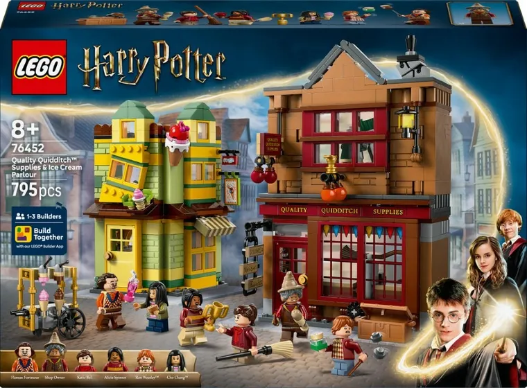 LEGO Harry Potter TM, Furnituri Vajthat de calitate si magazin de inghetata, 76452