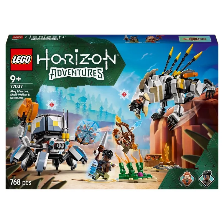 LEGO Horizon Adventures, Aloy si Varl vs. Shell-Walker si Sawtooth, 77037