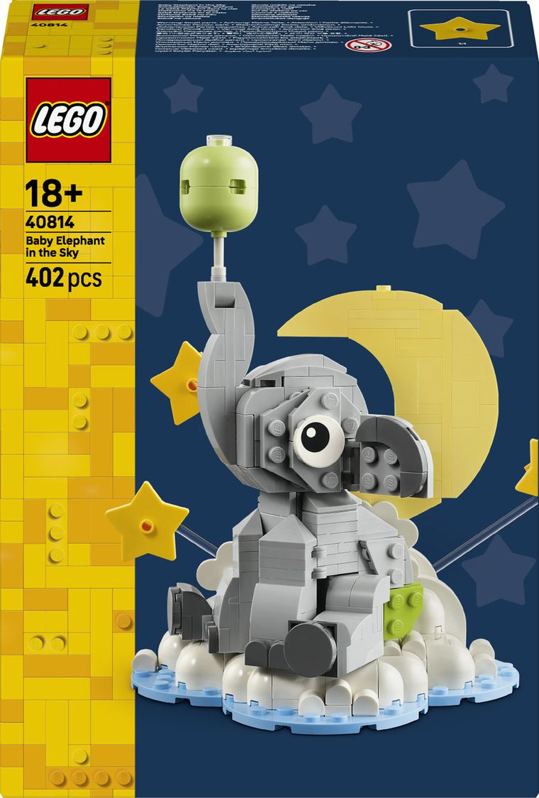 LEGO Iconic, Pui de elefant pe cer, 40814