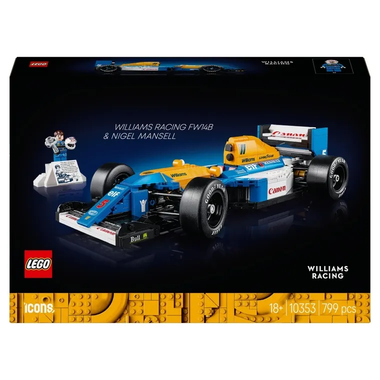 LEGO Icons, Williams Racing FW14B si Nigel Mansell, 10353