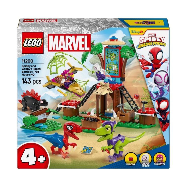 LEGO Marvel, Infruntarea dintre dinozaurii Spidey si Gobby la casa-sediu din copac, 11200