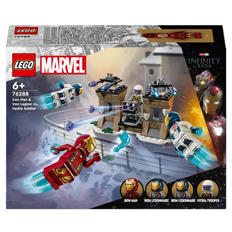 LEGO Marvel, Iron Man si Legiunea de Fier vs. Soldat Hydra, 76288