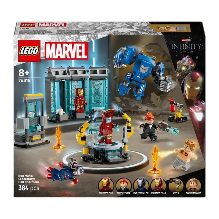 LEGO Marvel, Laboratorul lui Iron Man: Sala armurilor, 76315