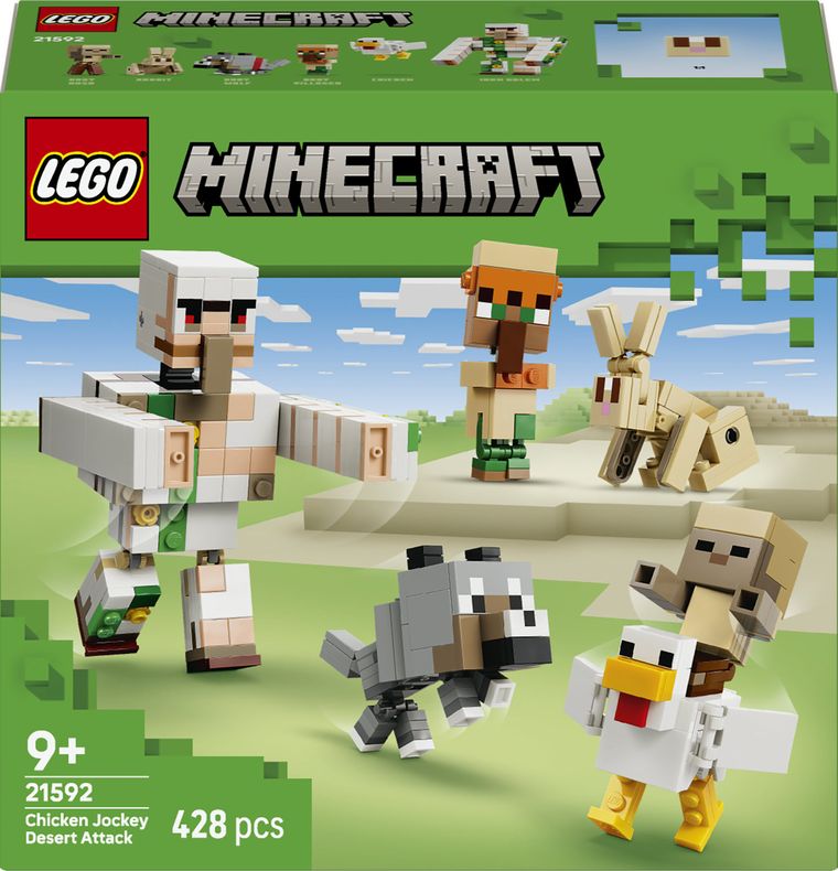 LEGO Minecraft, Atac in desert cu un jocheu de gaini, 21592