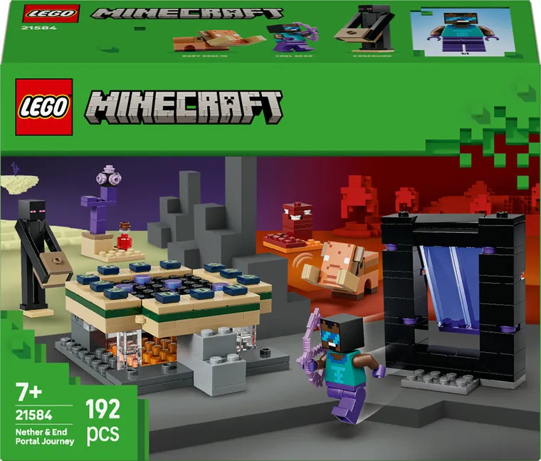 LEGO Minecraft, Calatorie prin portalurile Nether si End, 21584