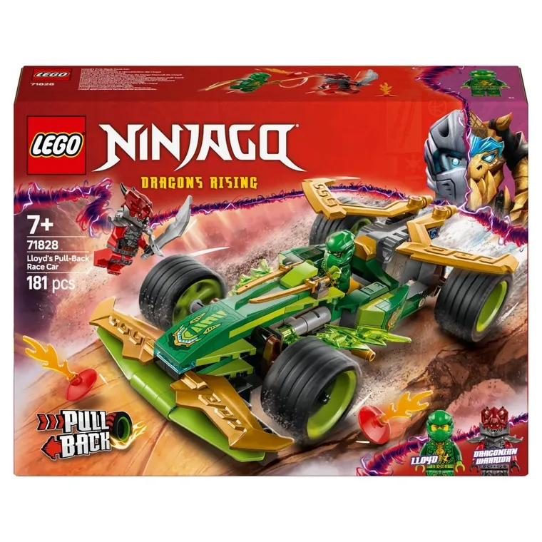 LEGO NINJAGO, Masina de curse cu motor cu arc a lui Lloyd, 71828
