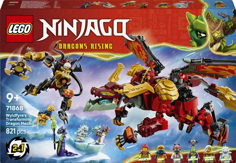 LEGO NINJAGO, Robotul dragon transformator al lui Wyldfyre, 71868