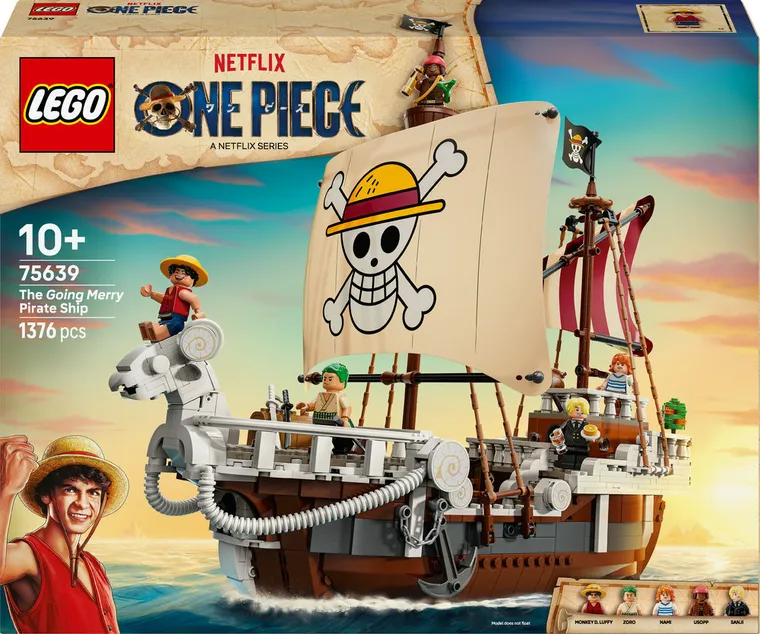 LEGO ONE PIECE, Corabia de pirati Fasneata Merry, 75639