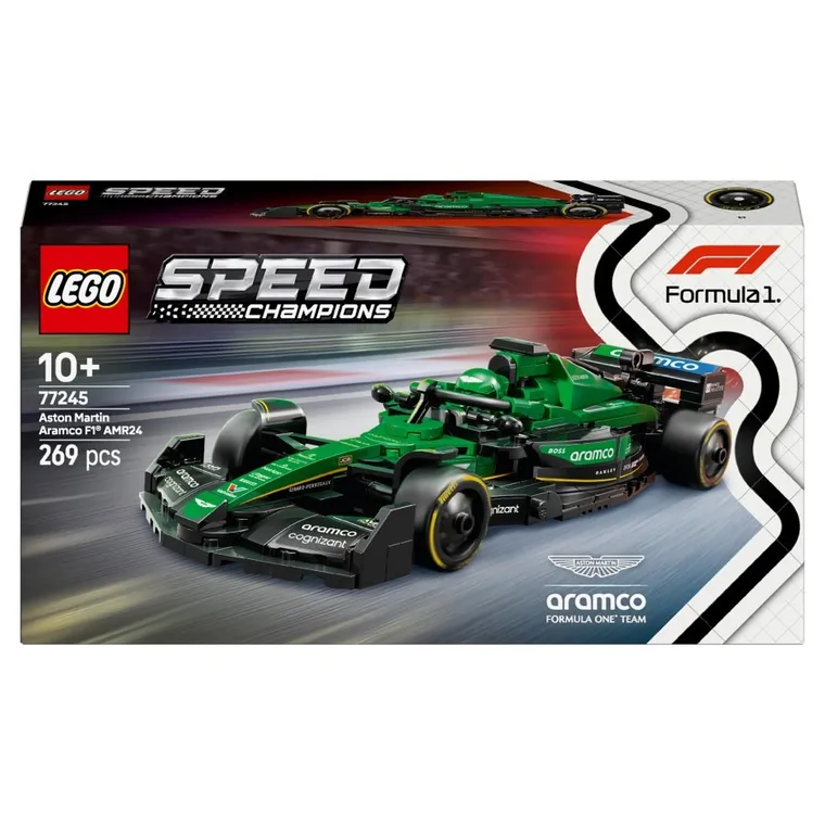 LEGO Speed Champions, Masina de curse Aston Martin Aramco F1 AMR24, 77245