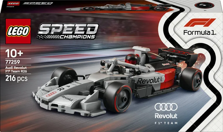 LEGO Speed Champions, Masina de curse Audi Revolut F1 Team R26, 77259