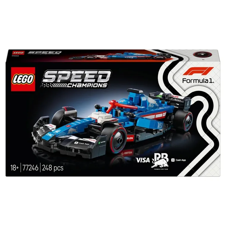 LEGO Speed Champions, Masina de curse F1 Visa Cash App RB VCARB 01, 77246