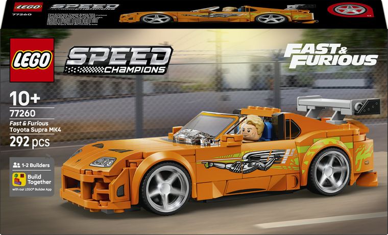 LEGO Speed Champions, Toyota Supra MK4 din Furios si iute, 77260