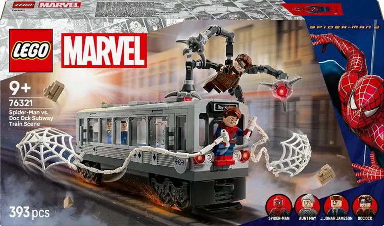 LEGO Super Heroes, Lupta de pe acoperisul trenului dintre Omul-Paianjen si Doc Ock, 76321