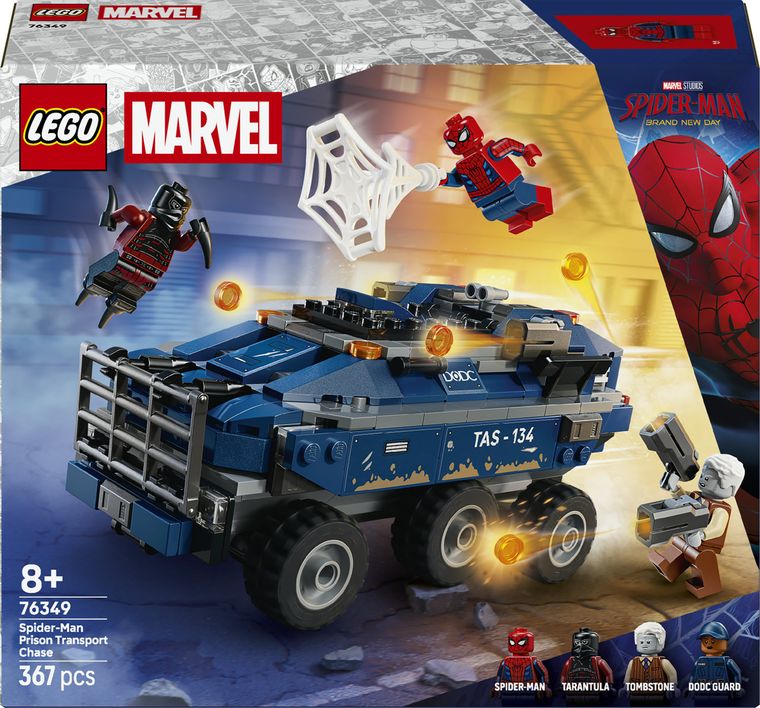 LEGO Super Heroes, Urmarire cu Omul Paianjen si masina inchisorii, 76349