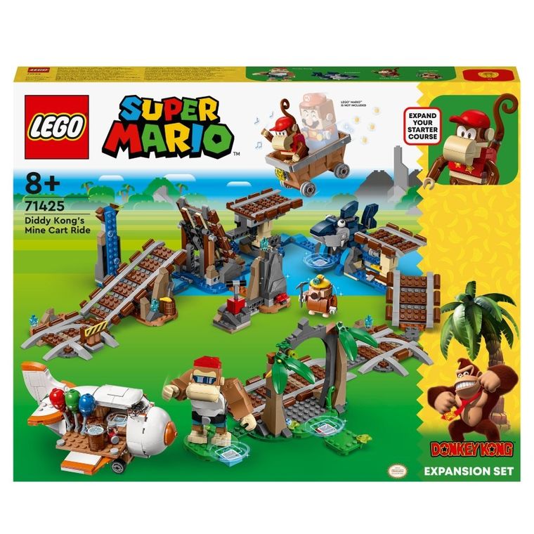 LEGO Super Mario, Set de extindere Plimbarea cu vagonetul minier a lui Diddy Kong, 71425