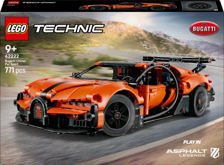 LEGO Technic, Hipermasina Bugatti Chiron Pur Sport, 42222