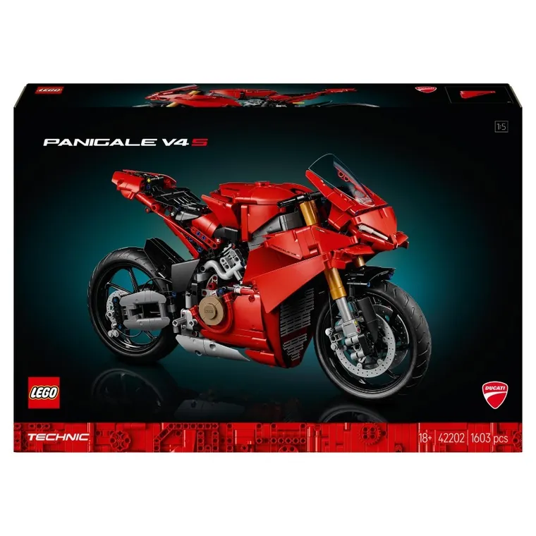 LEGO Technic, Motocicleta Ducati Panigale V4 S, 42202