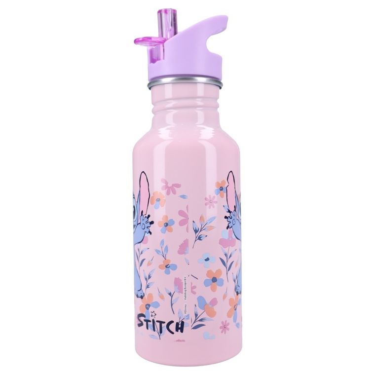 Lilo si Stitch, Keep it Cool, sticla da apa cu pai, violet, 500 ml